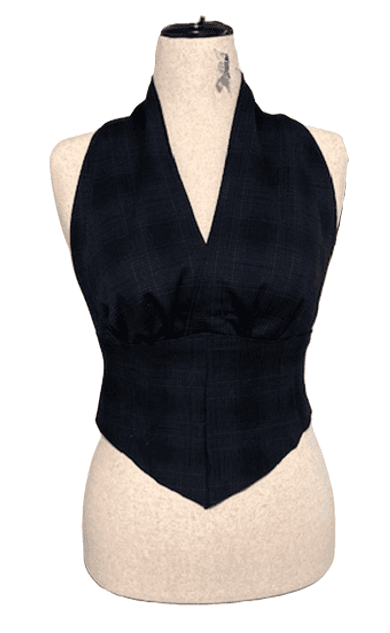 Pointed Hem Halter Top
